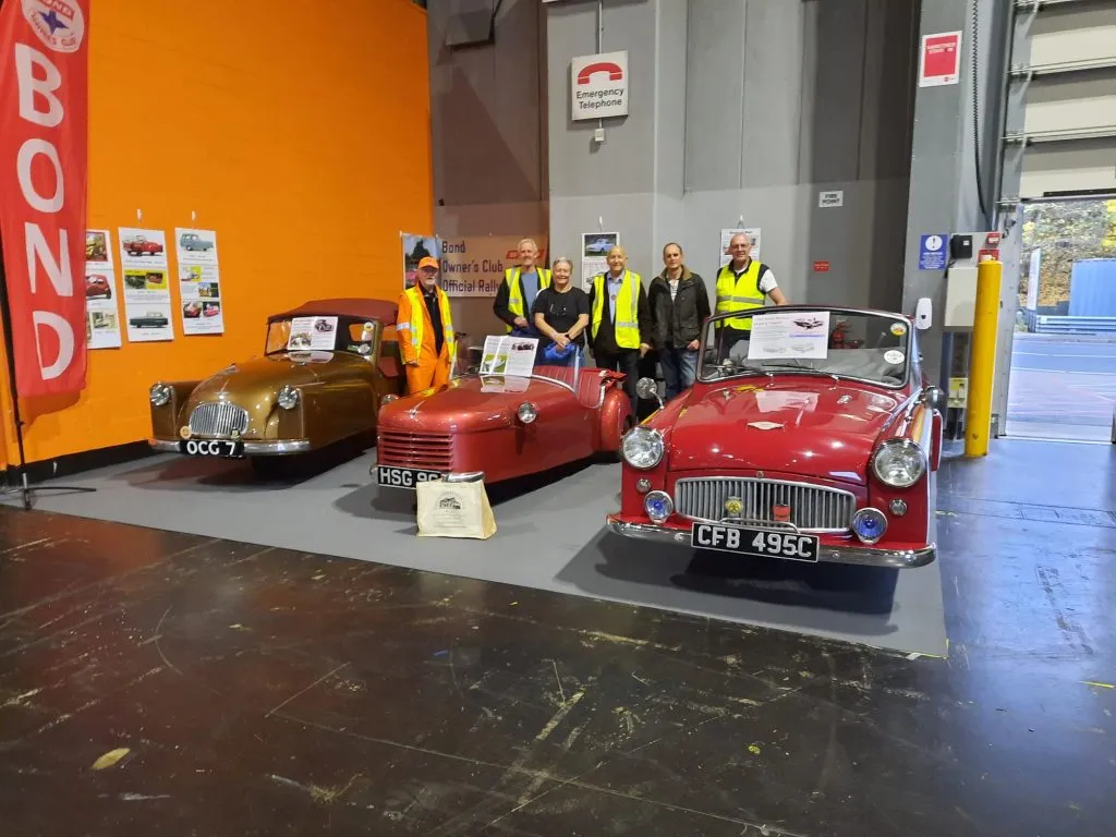 photo of 3 classic cards at NEC classic motor show